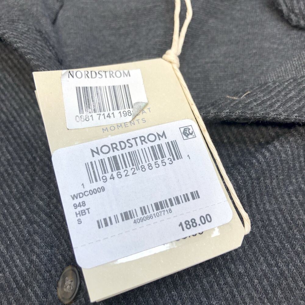 Faherty Legend Sweater Dress Woman’s Heather Black Twill Size Small 188$ - Picture 2 of 10